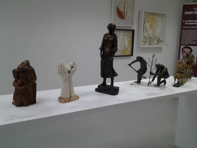 3 Sculptures de Leonor Fabra et 2 de José Torres