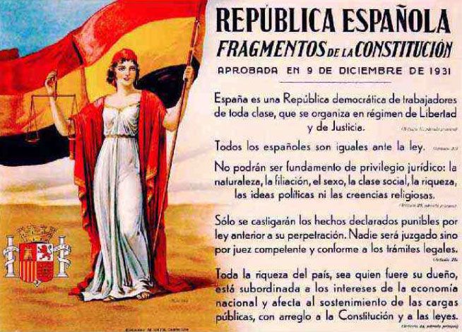 Fragment de la constitution de la 2e République 1931