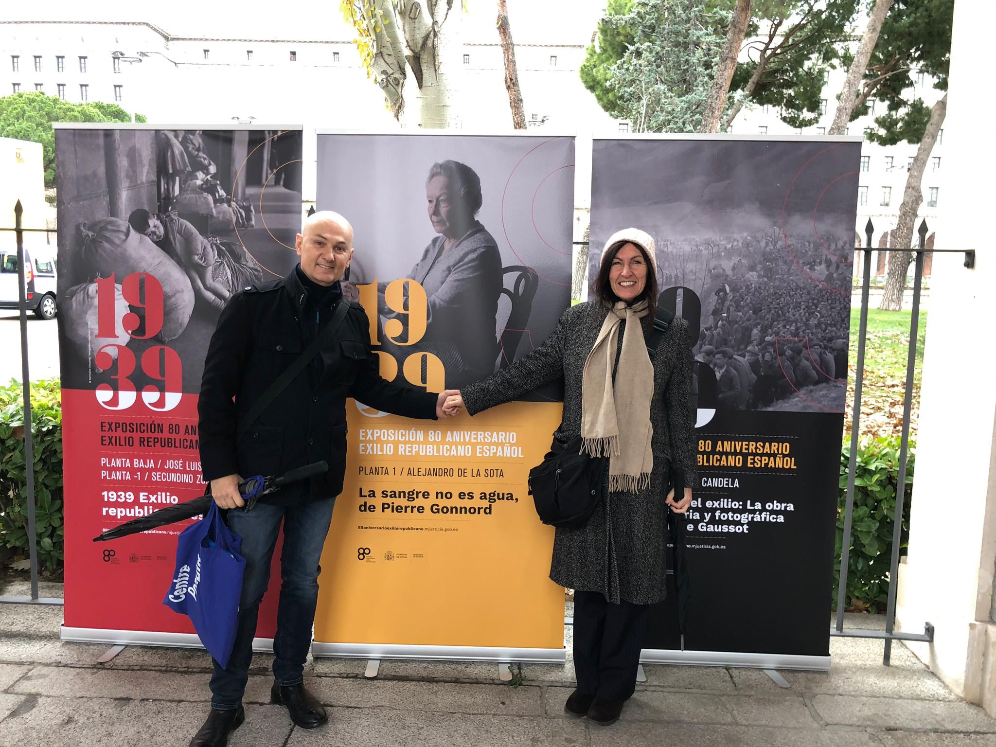 Pierre Gonnord et Carmen son impressario à Madrid Déc 2019