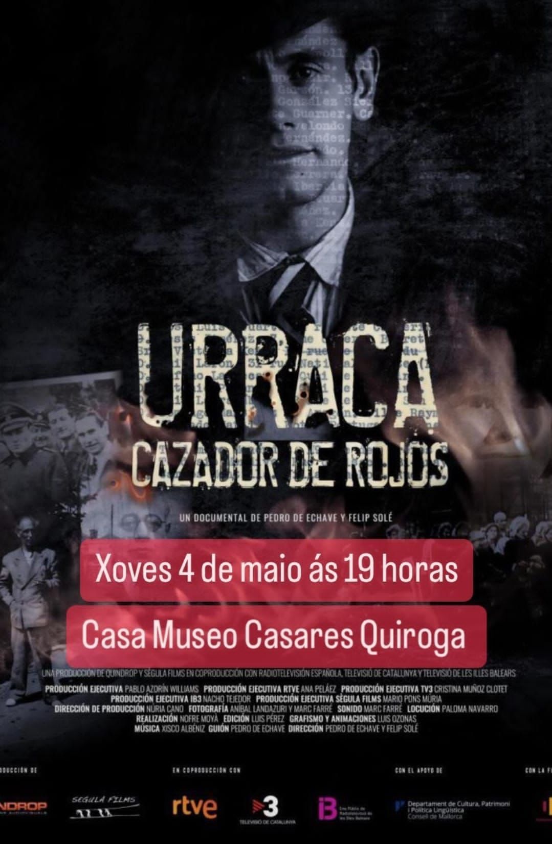 Urraca, affiche de la projection à Coruna