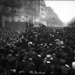 Manifestation Ferrer, 17 octobre 1909 [à Paris après l'exécution de Francisco Ferrer, anarchiste espagnol