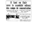 En finir avec le scandale des camps de concentration