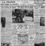 Frontière française fermée à l'invasion; des réfugiés espagnols