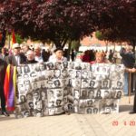 Mur de photos des disparus, victimes du franquisme