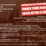 Affiche colloque 9&10 nov: France terre d'accueil…