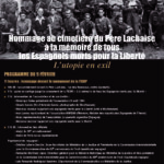 Programme du 9 février au cimetière du Père Lachaise