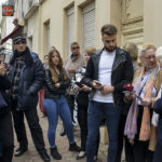 Mme Dronne, la famille Bernal, Juan et Florence Lecervoisier de la mairie de Choisy