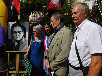 Anne Hidalgo et nos amis des territoires de la Mémoire de Liège