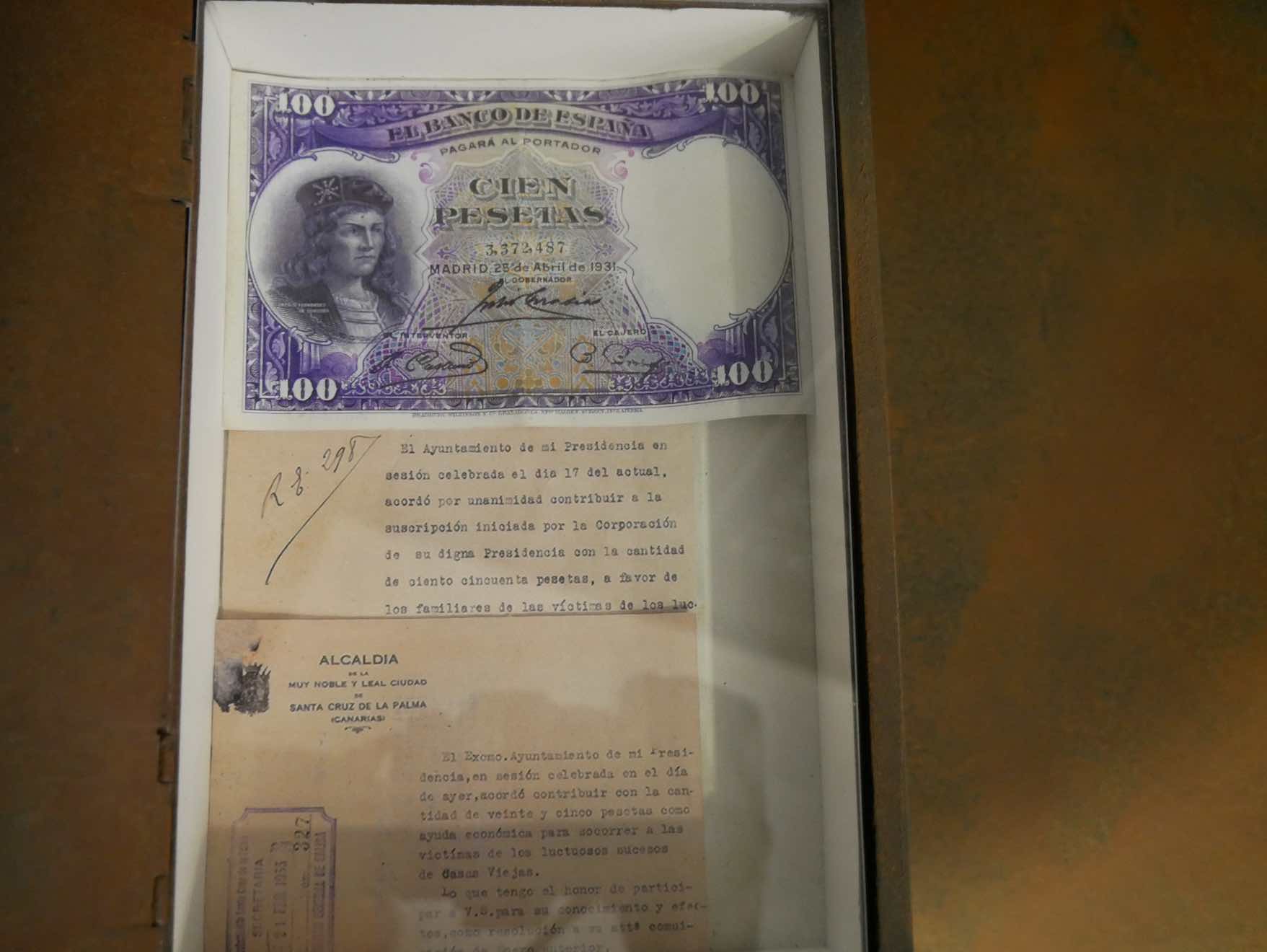 Soutien aux victimes lettre de Santa Cruz de la Palma (Canarias)