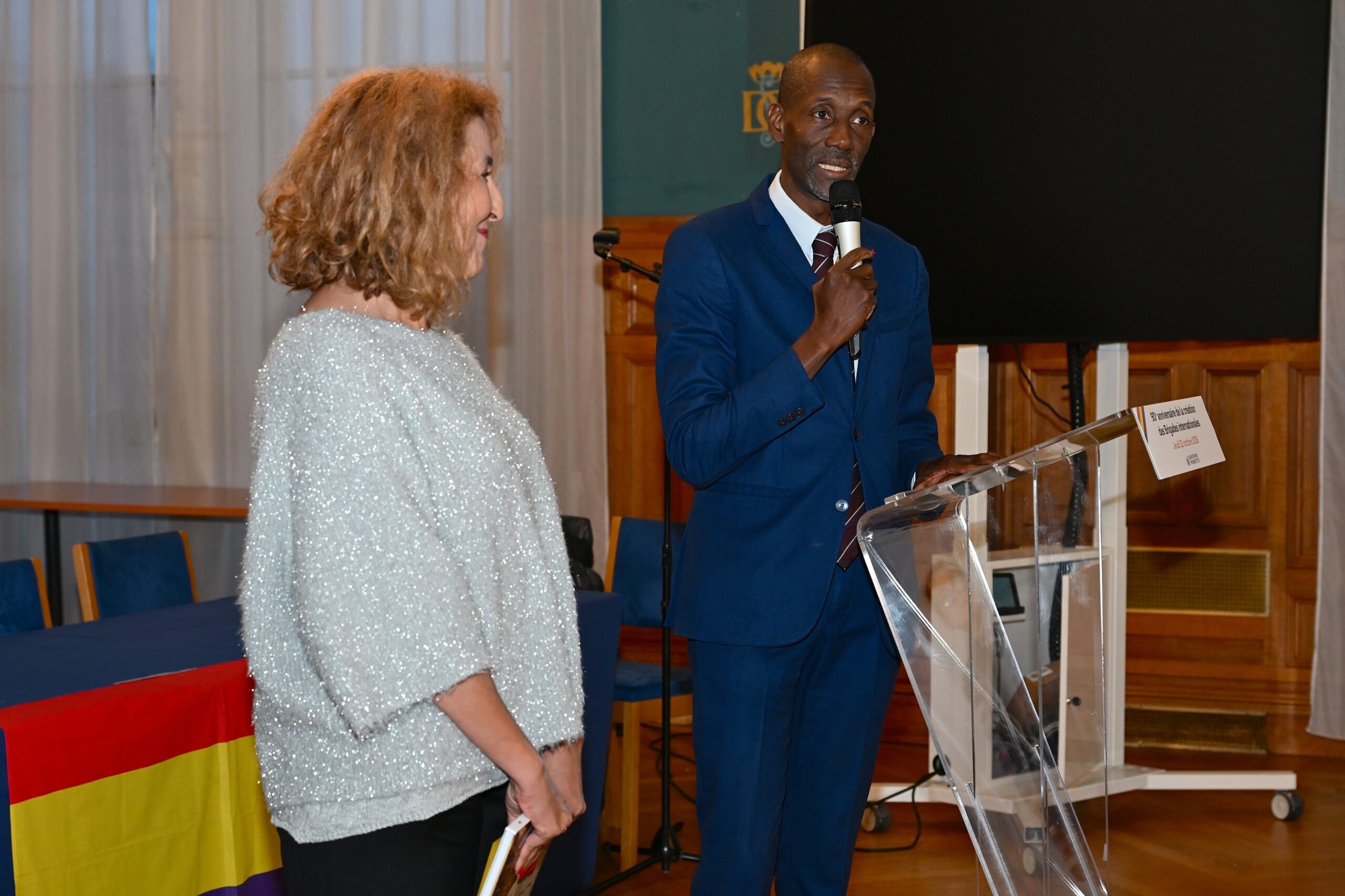 Bali Bagayoko, maire de St Denis, accueil et discours d'ouverture